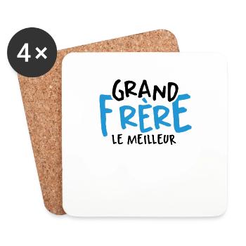 Grand Frère Le Meilleur - Dessous de verre (lot de 4) - blanc - Devant