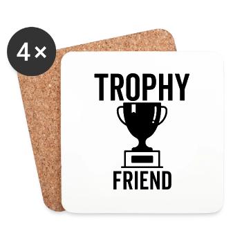 Trophée Ami - Dessous de verre (lot de 4) - blanc - Devant