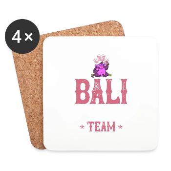 Bali Drinking Team - Coasters (set of 4) - white - Front