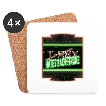 cute dinosaur costume t swimmer tshirts - Coasters (set of 4) - white - Front