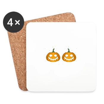 Just A MOM Who Loves Pumpkin In The Halloween - Untersetzer (4er-Set) - Weiß - Vorne