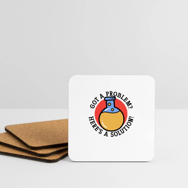 Problem Solution Scientific Solving Science Coasters (set of 4)