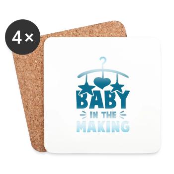 baby cute - Coasters (set of 4) - white - Front