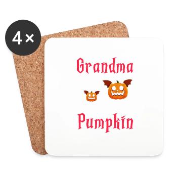Grandma Of The Monster Pumpkin Funny Halloween - Untersetzer (4er-Set) - Weiß - Vorne