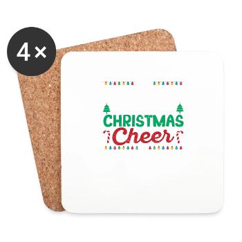 La meilleure façon de répandre l’ de Noël - Dessous de verre (lot de 4) - blanc - Devant