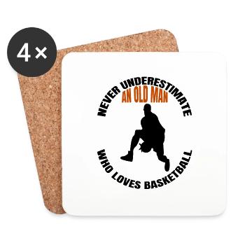 Basketball Basketball Lovers Club Basketball Players - Coasters (set of 4) - white - Front