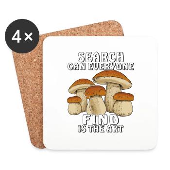 SEARCH CAN EVERYONE FIND IS THE ART - Coasters (set of 4) - white - Front