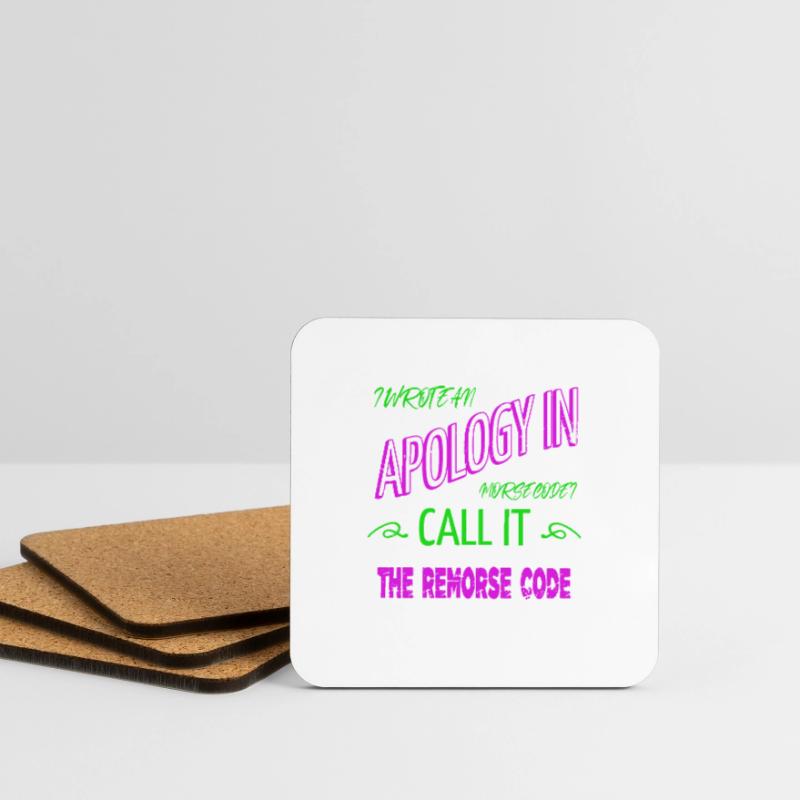 college student programming computer language Coasters (set of 4)