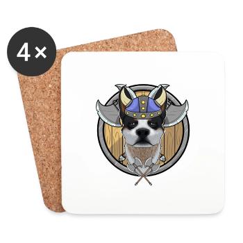 Australian Cattle Dog I Valhalla I Viking - Untersetzer (4er-Set) - Weiß - Vorne