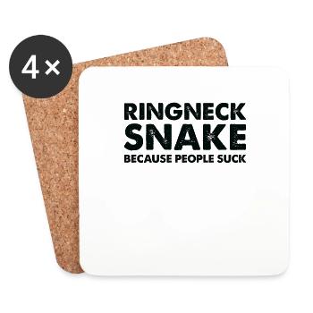 Die Leute Lutschen Eine Ringneck-Schlange - Untersetzer (4er-Set) - Weiß - Vorne