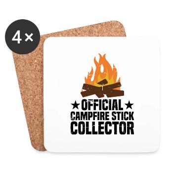 Official Campfire Stick Collector 6 - Untersetzer (4er-Set) - Weiß - Vorne