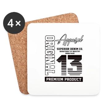 2013 Vintage Birthday Vintage Gift Retro - Coasters (set of 4) - white - Front