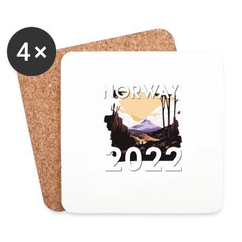 Norway 2022 - Coasters (set of 4) - white - Front
