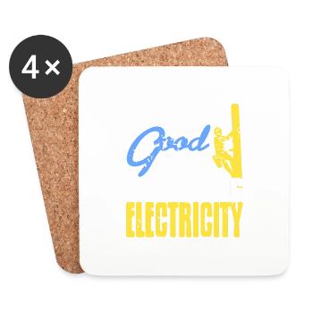 I Know I'm Good In Befriending Electricity Funny - Untersetzer (4er-Set) - Weiß - Vorne