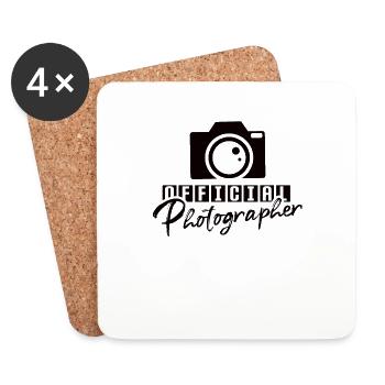 Photography Camera Photographer Retro Camera Photography - Coasters (set of 4) - white - Front