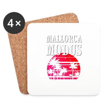 Mallorca Mode - Coasters (set of 4) - white - Front