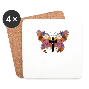 Church Religion Catholic Catholic Jesus Christ - Coasters (set of 4) - white - Front