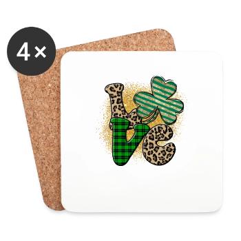 Happy St. Patrick´s Day Saint Patrick Irland Irish - Untersetzer (4er-Set) - Weiß - Vorne