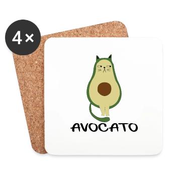 Avocato Time - Coasters (set of 4) - white - Front