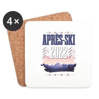 Apres SKi 2022 - Coasters (set of 4) - white - Front