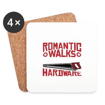 Enjoy Romantic Walks Through The Hardware Store18 - Coasters (set of 4) - white - Front
