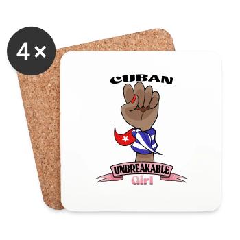 Cuban Girl Unbreakable I Cuban Heritage I Cuba - Untersetzer (4er-Set) - Weiß - Vorne