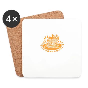 Weekend Forecast 100% Chance Of Spaghetti Funny - Coasters (set of 4) - white - Front