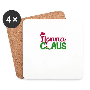 Nonna Claus Santa Oma lustige Weihnachten Pyjamas - Untersetzer (4er-Set) - Weiß - Vorne