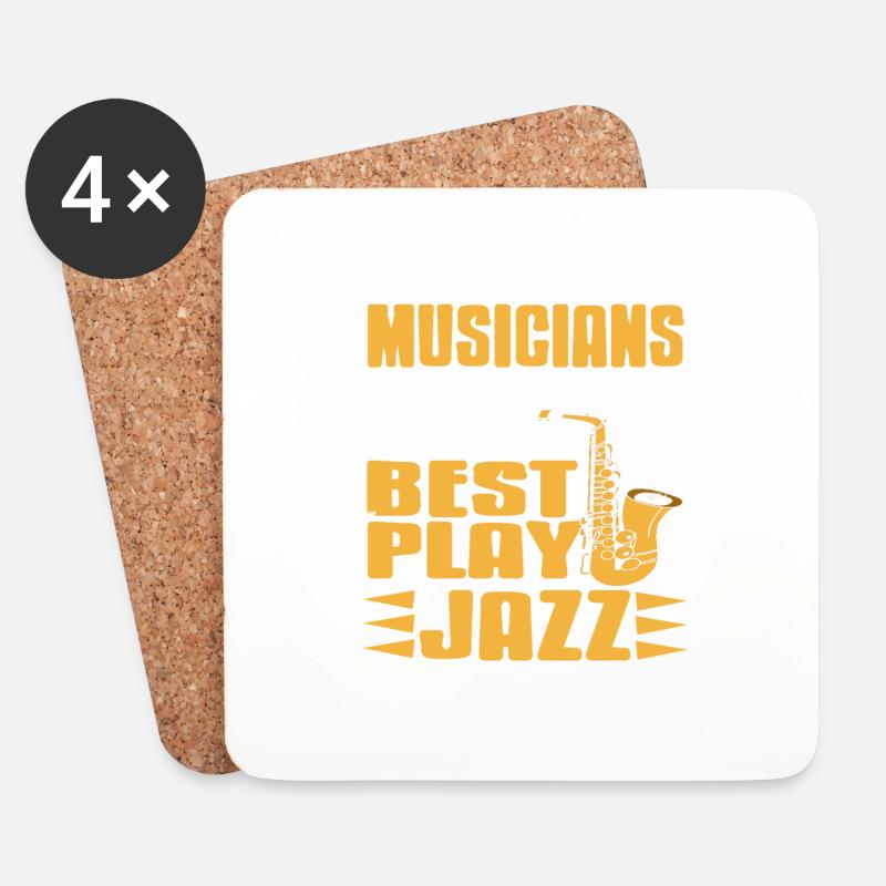 Musicians Are Created Equal Only The Best Play - Untersetzer (4er-Set) - Weiß