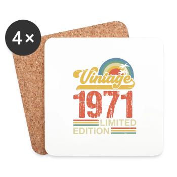 Vintage 1971 - Coasters (set of 4) - white - Front
