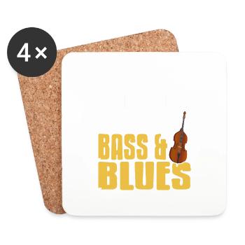 Come To The Dark Side We Have Bass & Blues Funny - Untersetzer (4er-Set) - Weiß - Vorne
