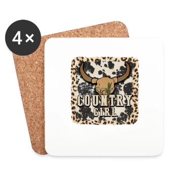 Country Music Rural Landei Country Musician Mom - Coasters (set of 4) - white - Front