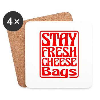 Sacs de fromage frais Stay 19 - Dessous de verre (lot de 4) - blanc - Devant