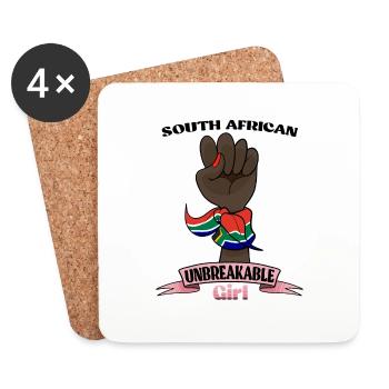 South African Girl Unbreakable I Heritage South - Untersetzer (4er-Set) - Weiß - Vorne