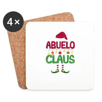 Abuelo Claus Santa Funny Matching Family - Coasters (set of 4) - white - Front