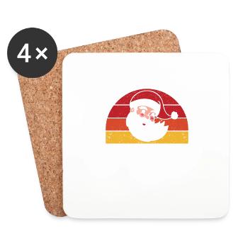 Das Wichtigste zuerst: Ich bin der realste Hip-Hop - Untersetzer (4er-Set) - Weiß - Vorne