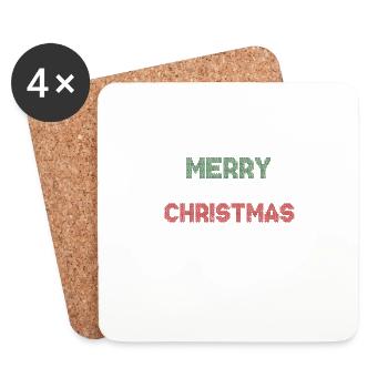 Merry FuckIng Christmas Ugly Christmas - Coasters (set of 4) - white - Front