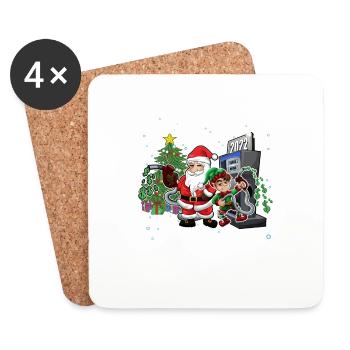 What the Elf Sarcastic Christmas 2022 - Coasters (set of 4) - white - Front