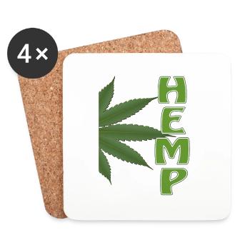 HEMP - Untersetzer (4er-Set) - Weiß - Vorne