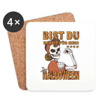 HALLOWEEN - Untersetzer (4er-Set) - Weiß - Vorne