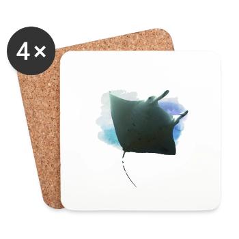 Gift Idea Dive Manta Point Nusa Penida - Coasters (set of 4) - white - Front
