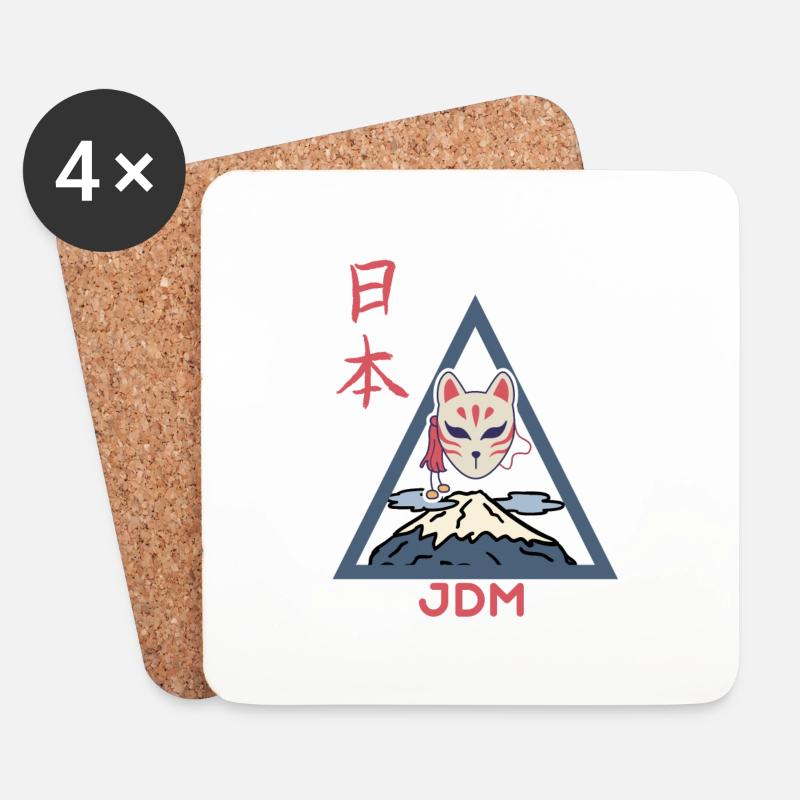 JDM Fan - Untersetzer (4er-Set) - Weiß