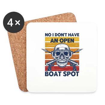 Spearfisher Open Boots Spot Gift - Coasters (set of 4) - white - Front