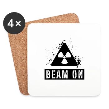 Beam On Rad Tech Radiologist Radiology X-Ray Xray - Coasters (set of 4) - white - Front