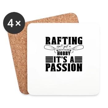 Rafting Isn't Just A Hobby Kayak Paddle Paddling - Untersetzer (4er-Set) - Weiß - Vorne