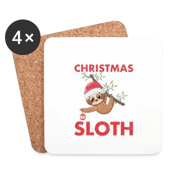 Santa Claus hat Christmas Everything I want to - Coasters (set of 4) - white - Front