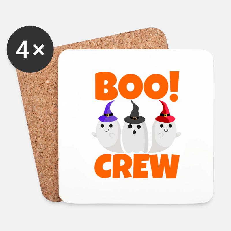 Boo Crew - Untersetzer (4er-Set) - Weiß