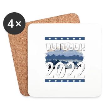 Extérieur 2022 - Dessous de verre (lot de 4) - blanc - Devant