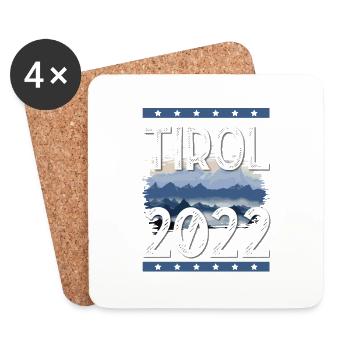 Tyrol 2022 - Coasters (set of 4) - white - Front