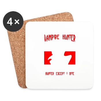 Chasseur de vampires juste votre chasseur moyen sauf I B - Dessous de verre (lot de 4) - blanc - Devant